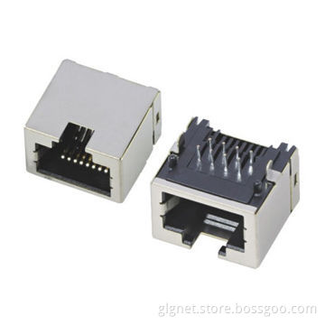 One Port Tab Up RJ45 Modular Jacks, Low Profile, 11.3mm Height